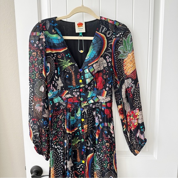 Farm Rio Borogodo Midi Dress - Picture 3 of 11